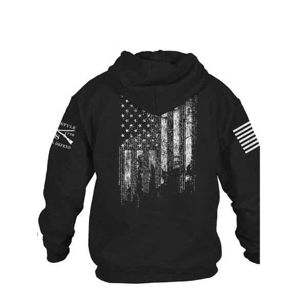 Men’s patriotic hoodie by Grunt Style, new “1776”, American flag design Size - M - Picture 3 of 7
